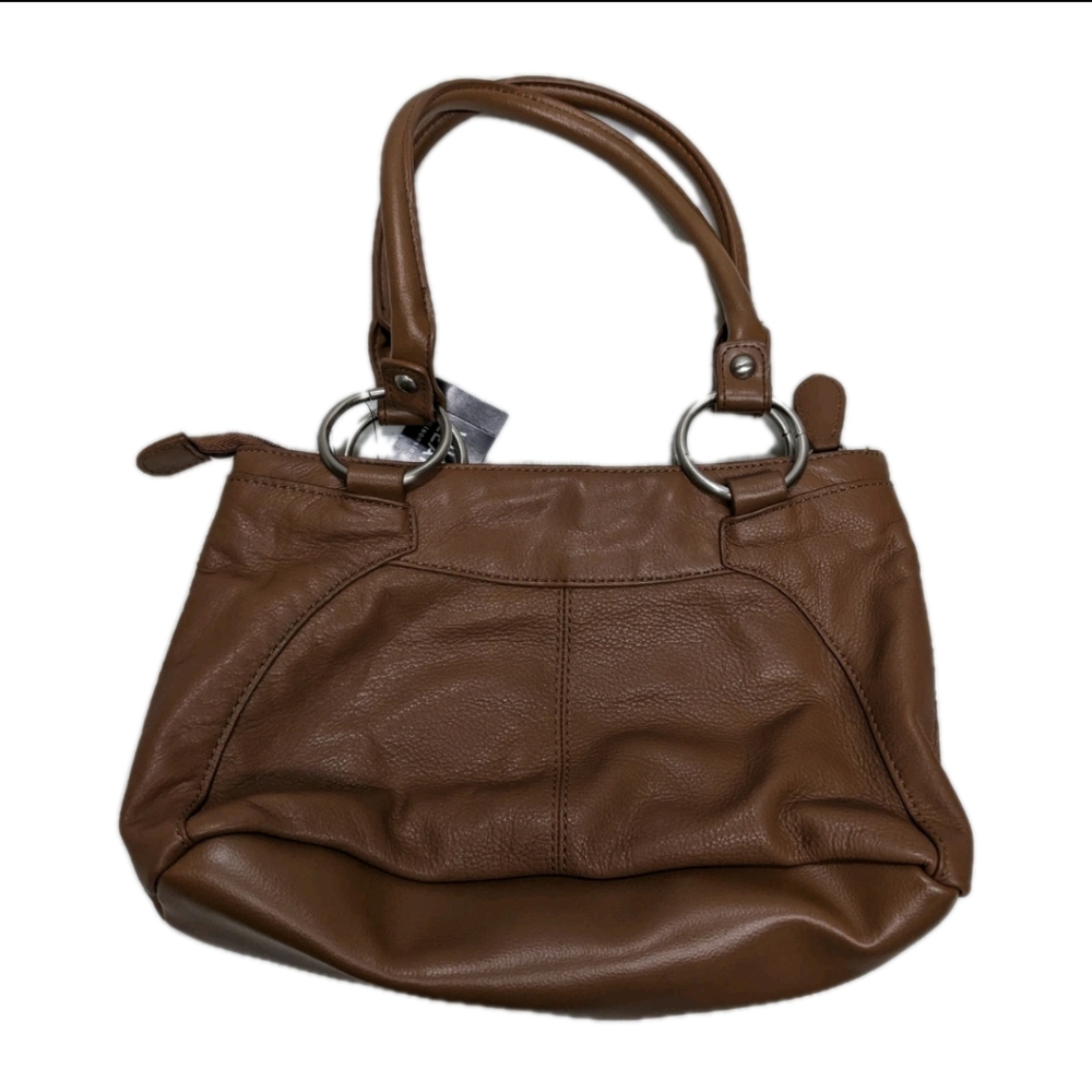 NWT Wilsons Leather Bag Shoulder Bag Purse Brown Classic #bxsh - Picture 3 of 12